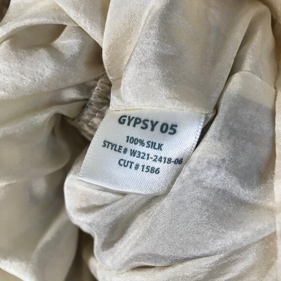 Gypsy 05 • Silk Strapless Floral Dress XS - Picture 6 of 9